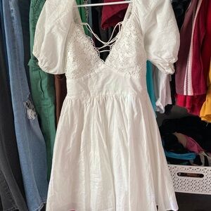 Brand New Princess Polly “Krysten Mini Dress White” Dress